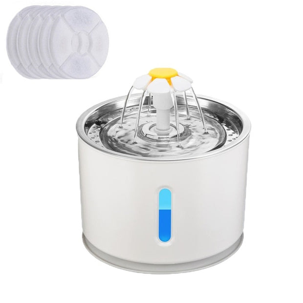 Automatic Cat Water Fountain with LED
