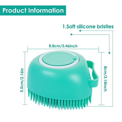 Soft Silicone Pet Shampoo Brush