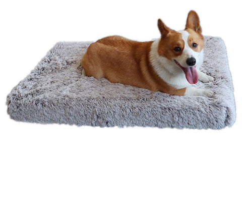 Long Plush Dog Bed