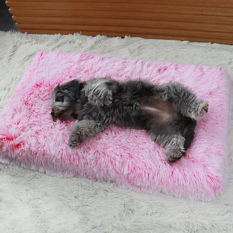Long Plush Dog Bed