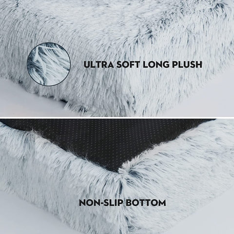 Long Plush Dog Bed